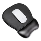 Ergonomisk musetøj og håndledsstøtte Gel Eco læder Stor skridsikker - sort