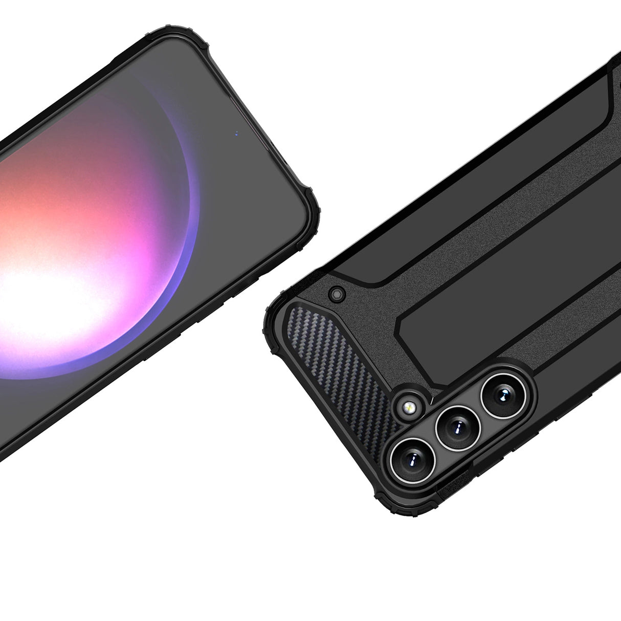 Hybrid Armor Case til Samsung Galaxy S25 Hybrid Armored Case - sort