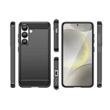 Karbonfoder til Samsung Galaxy S25 - sort
