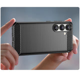 Karbonfoder til Samsung Galaxy S25 - sort