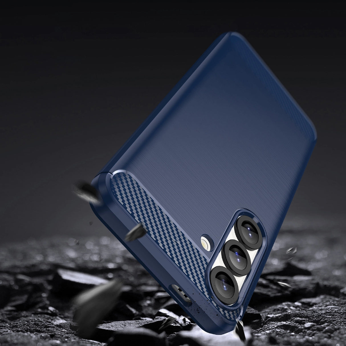 Carbon Case til Samsung Galaxy S25 - Blå