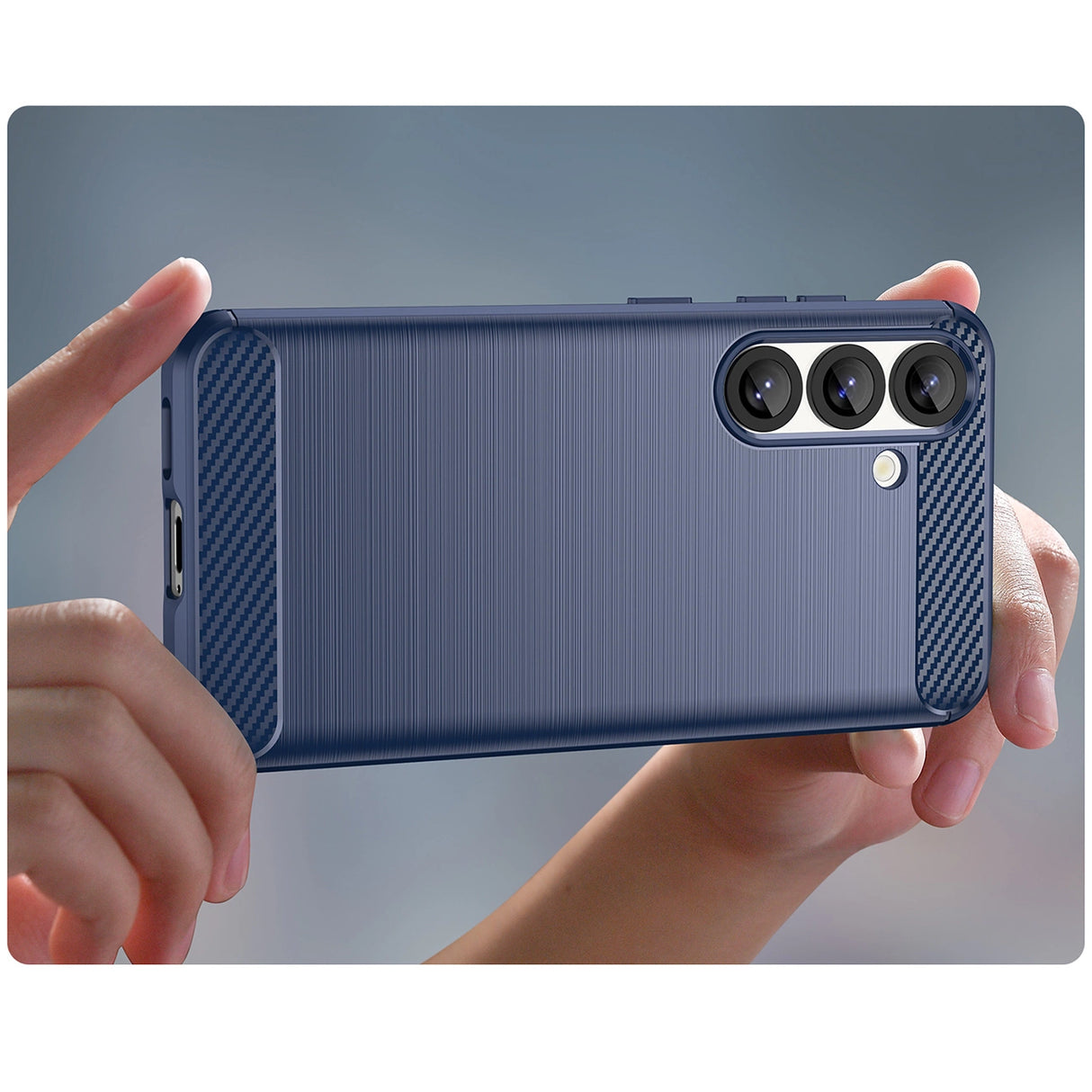 Carbon Case til Samsung Galaxy S25 - Blå