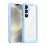Outer Space Case med Gel Frame til Samsung Galaxy S25 - Blå