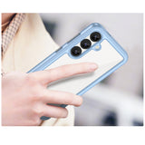 Outer Space Case med Gel Frame til Samsung Galaxy S25 - Blå