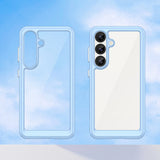Outer Space Case med Gel Frame til Samsung Galaxy S25 - Blå
