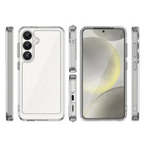 Udendørs rumkasse med gelramme til Samsung Galaxy S25 - Clear Black