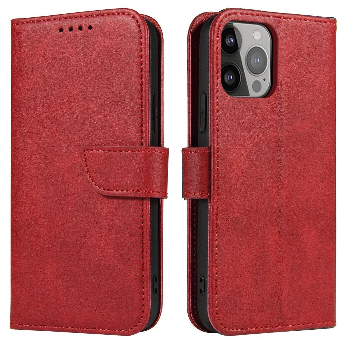 Magnet Case med Flip til Samsung Galaxy S25+ - Rød