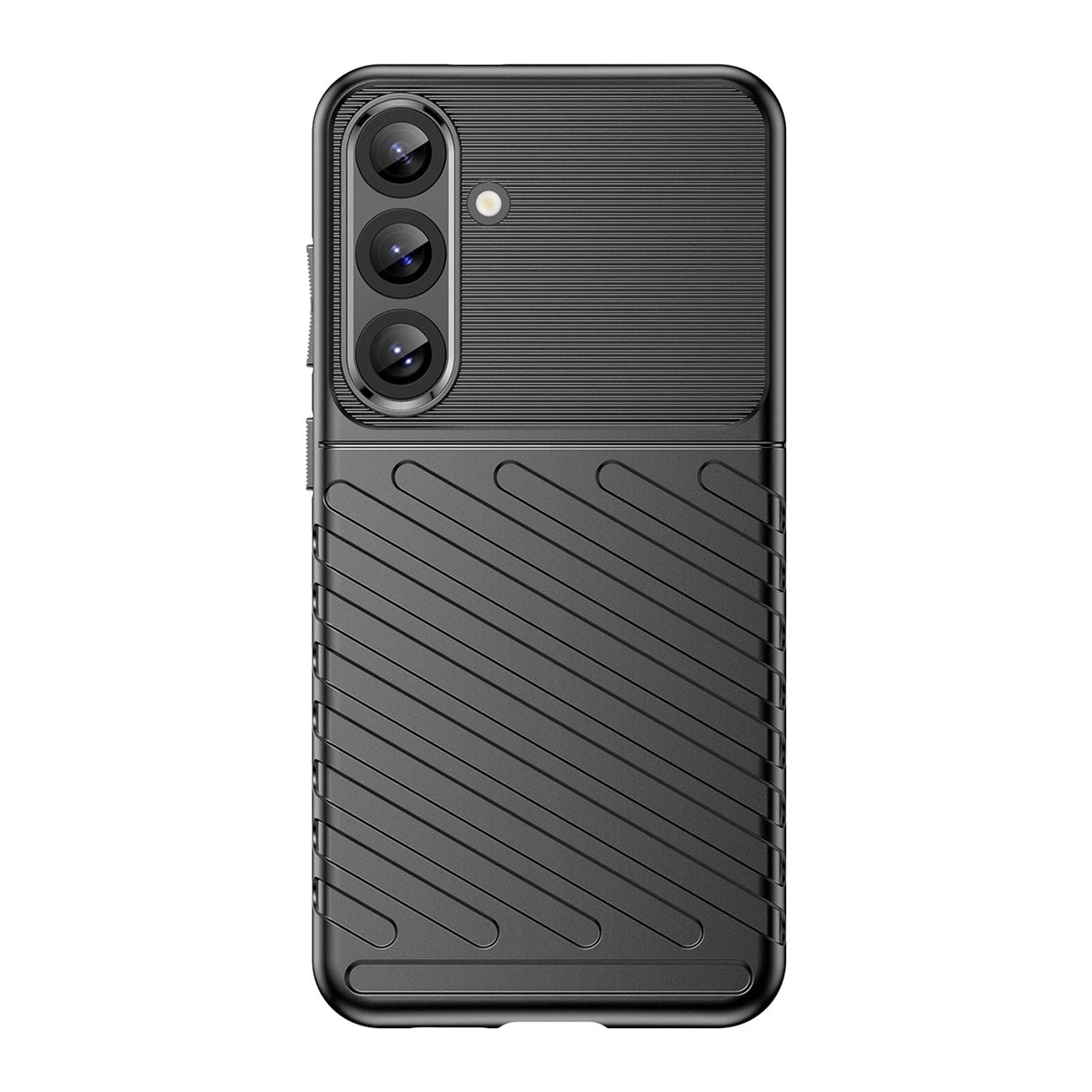 Thunder Case til Samsung Galaxy S25+ Silicone Armored Cover - sort