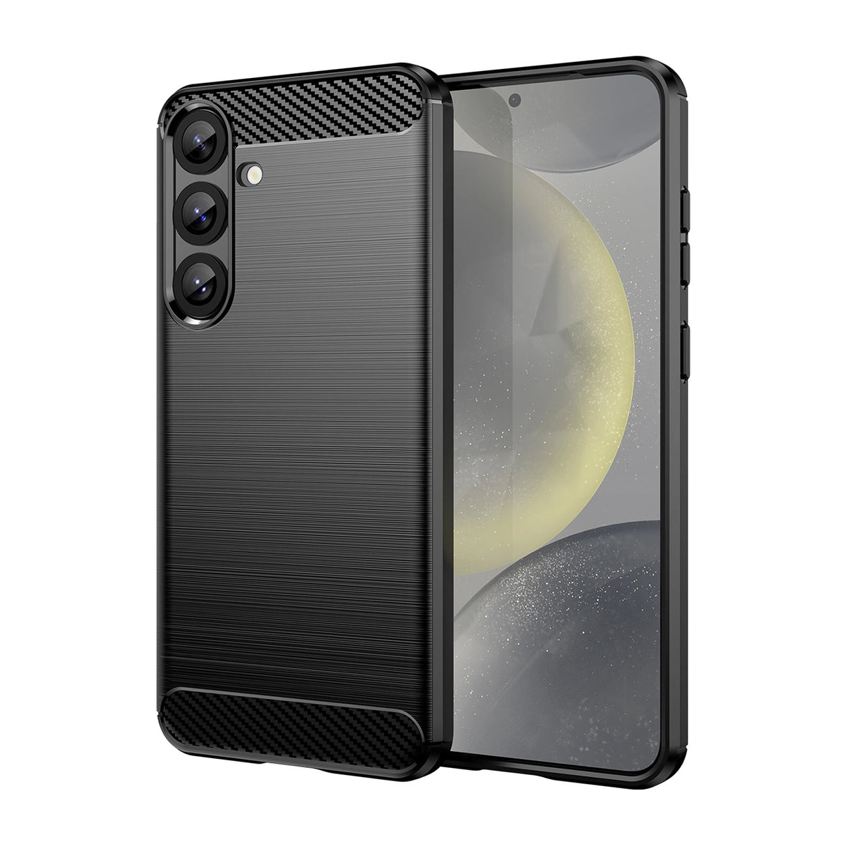 Karbonfoder til Samsung Galaxy S25+ - sort