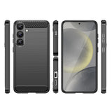 Karbonfoder til Samsung Galaxy S25+ - sort