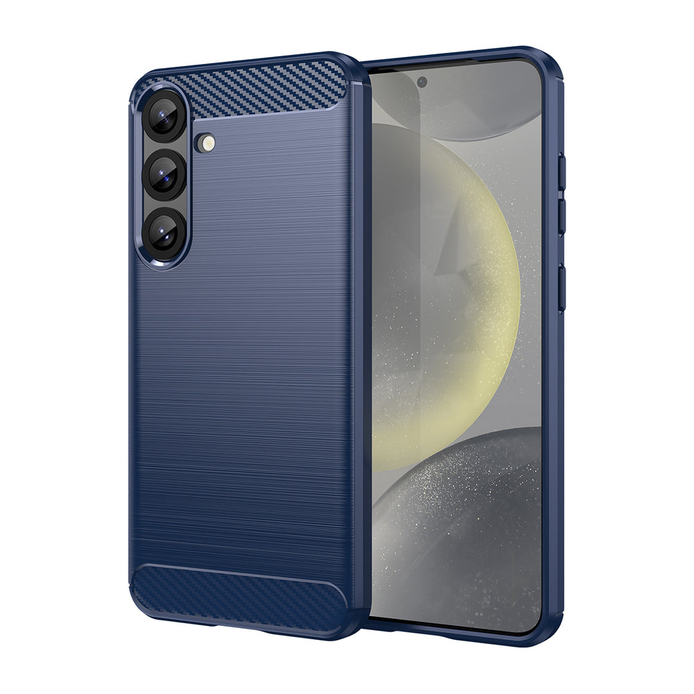 Carbon Case til Samsung Galaxy S25+ - Blå