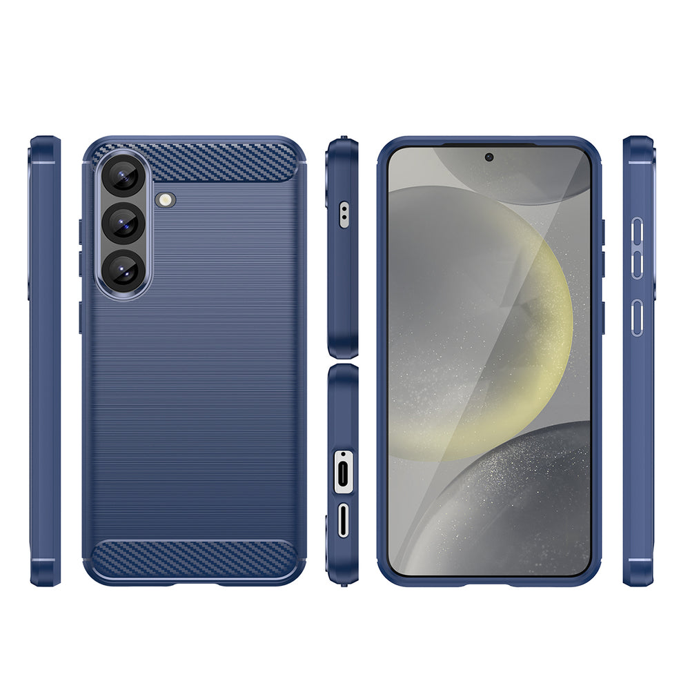 Carbon Case til Samsung Galaxy S25+ - Blå