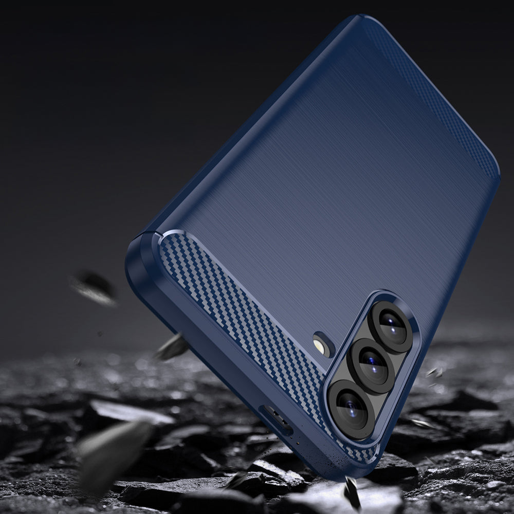 Carbon Case til Samsung Galaxy S25+ - Blå