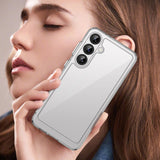 Udendørs rumkasse med gelramme til Samsung Galaxy S25+ - gennemsigtig