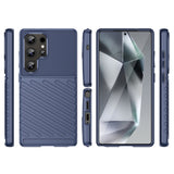 Thunder Case Samsung Galaxy S25 Ultra Silicone Armored Case - Blå
