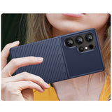 Thunder Case Samsung Galaxy S25 Ultra Silicone Armored Case - Blå
