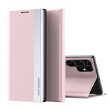 Sleep Case Pro Samsung Galaxy S25 Ultra Case med Flip og Stand - Pink