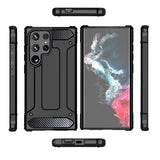 Hybrid Armor Case til Samsung Galaxy S25 Ultra Armored Hybrid Case - sort