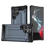 Hybrid Armor Case til Samsung Galaxy S25 Ultra Armored Hybrid Case - Blå