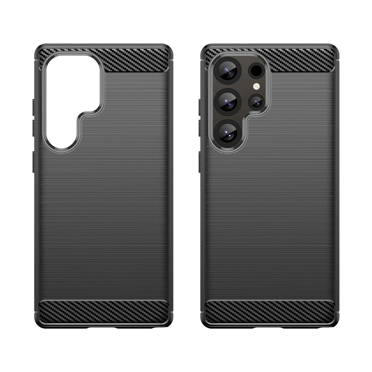 Carbon Case til Samsung Galaxy S25 Ultra - sort