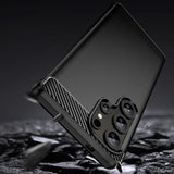 Carbon Case til Samsung Galaxy S25 Ultra - sort