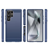 Carbon Case til Samsung Galaxy S25 Ultra - Blå