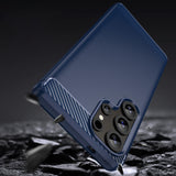 Carbon Case til Samsung Galaxy S25 Ultra - Blå