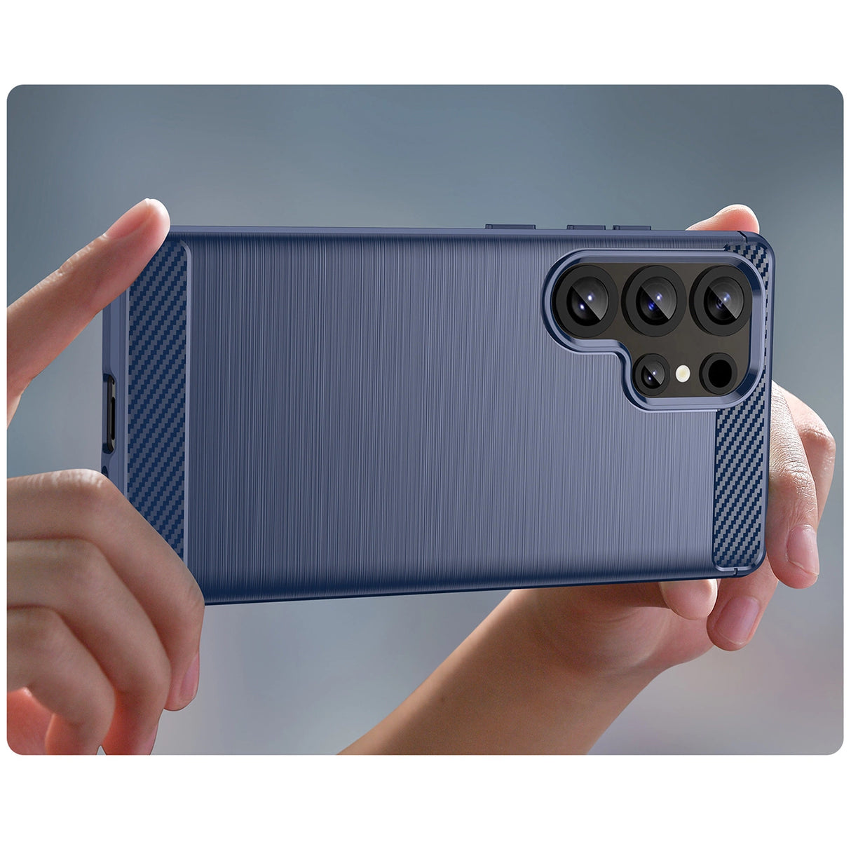 Carbon Case til Samsung Galaxy S25 Ultra - Blå