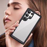 Udendørs rumkasse med gelramme til Samsung Galaxy S25 Ultra - sort