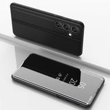 Clear View Case til Samsung Galaxy S24 FE Cover med Flip - sort