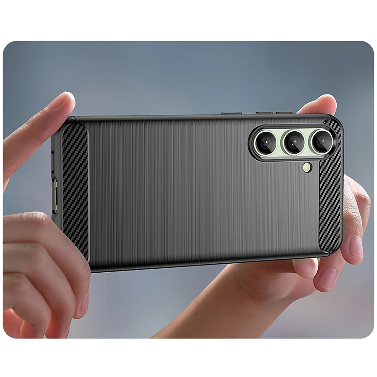Carbon Case til Samsung Galaxy S24 FE - sort