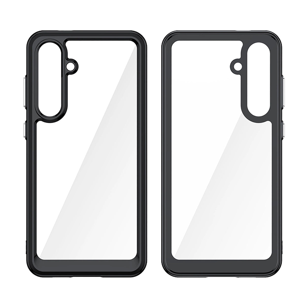 Udendørs rumkasse med gelramme til Samsung Galaxy S24 FE - sort