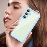 Outer Space Case med Gel Frame til Samsung Galaxy S24 FE - Blå