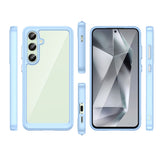 Outer Space Case med Gel Frame til Samsung Galaxy S24 FE - Blå