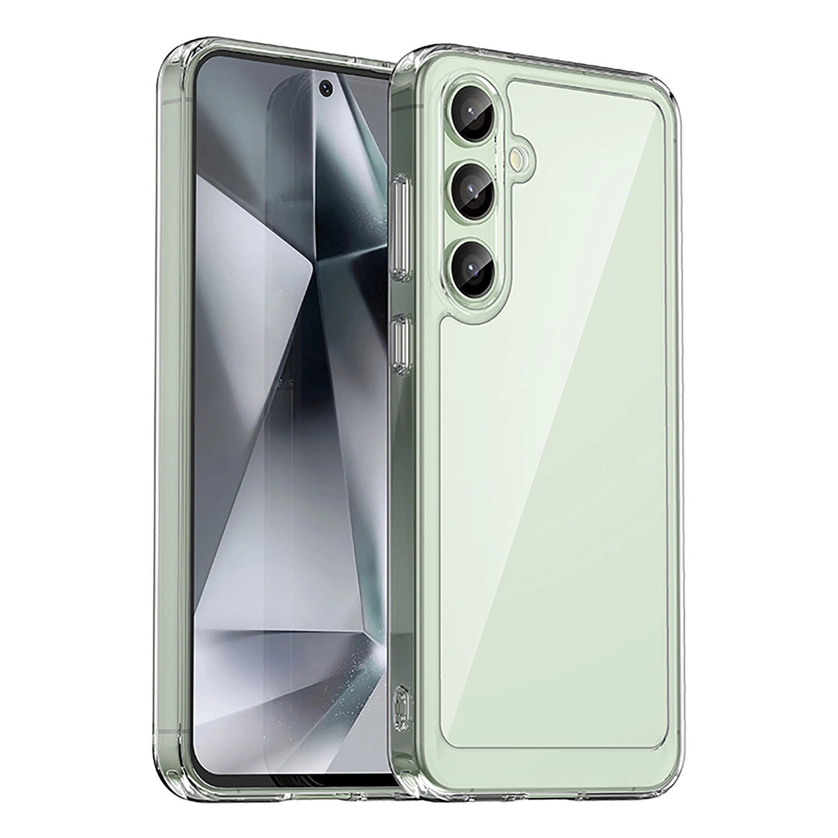 Udendørs rumkasse med gelramme til Samsung Galaxy S24 FE - gennemsigtig