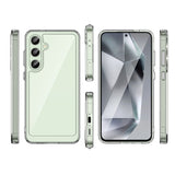 Udendørs rumkasse med gelramme til Samsung Galaxy S24 FE - gennemsigtig
