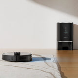 UWANT U100 Robotstøvsuger med Mop-funktion + opladnings-/rensestation - sort
