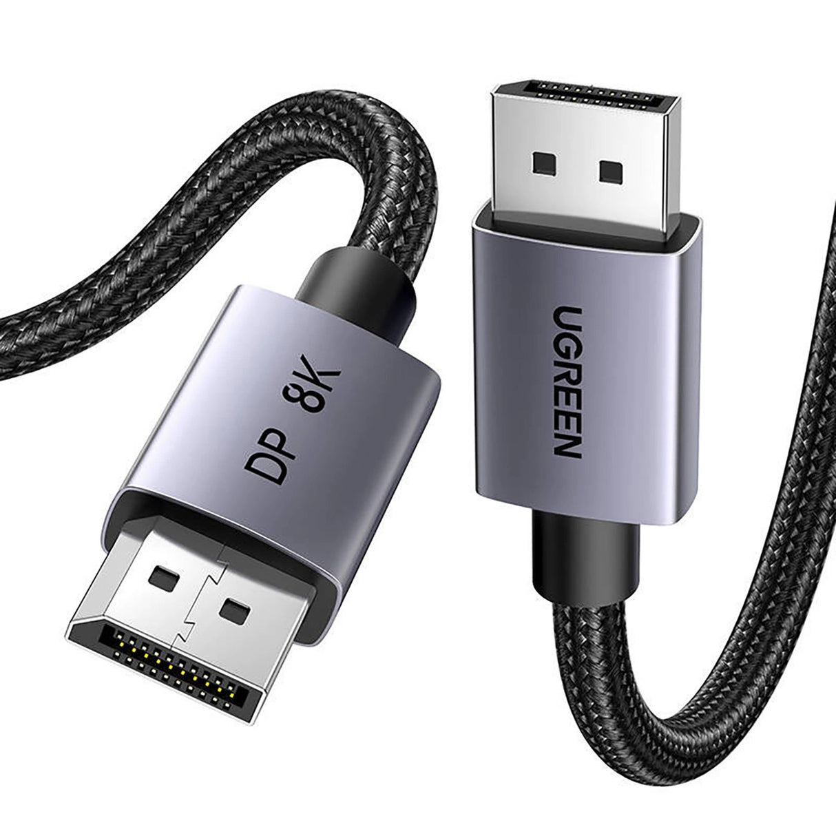 Ugreen DP120 DisplayPort 1.4 2m Kabel - sort