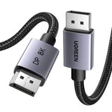 Ugreen DP120 DisplayPort 1.4 2m Kabel - sort