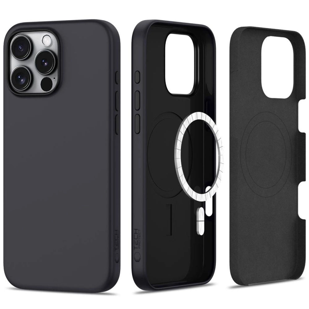 Tech-Protect Silicone MagSafe Case til iPhone 16 Pro Max - sort