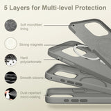 Tech-Protect Silicone MagSafe iPhone 16 Pro Case - Grå