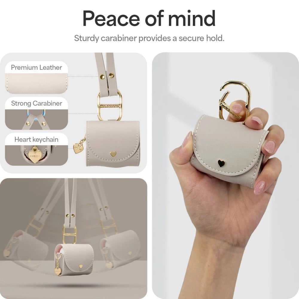 Spigen Cyrill Mini Bag til AirPods 4 - Beige