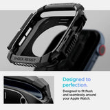 Spigen Rugged Armor Case til Apple Watch 10 46 mm - sort
