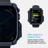 Spigen Rugged Armor Case til Apple Watch 10 46mm - Navy Blue