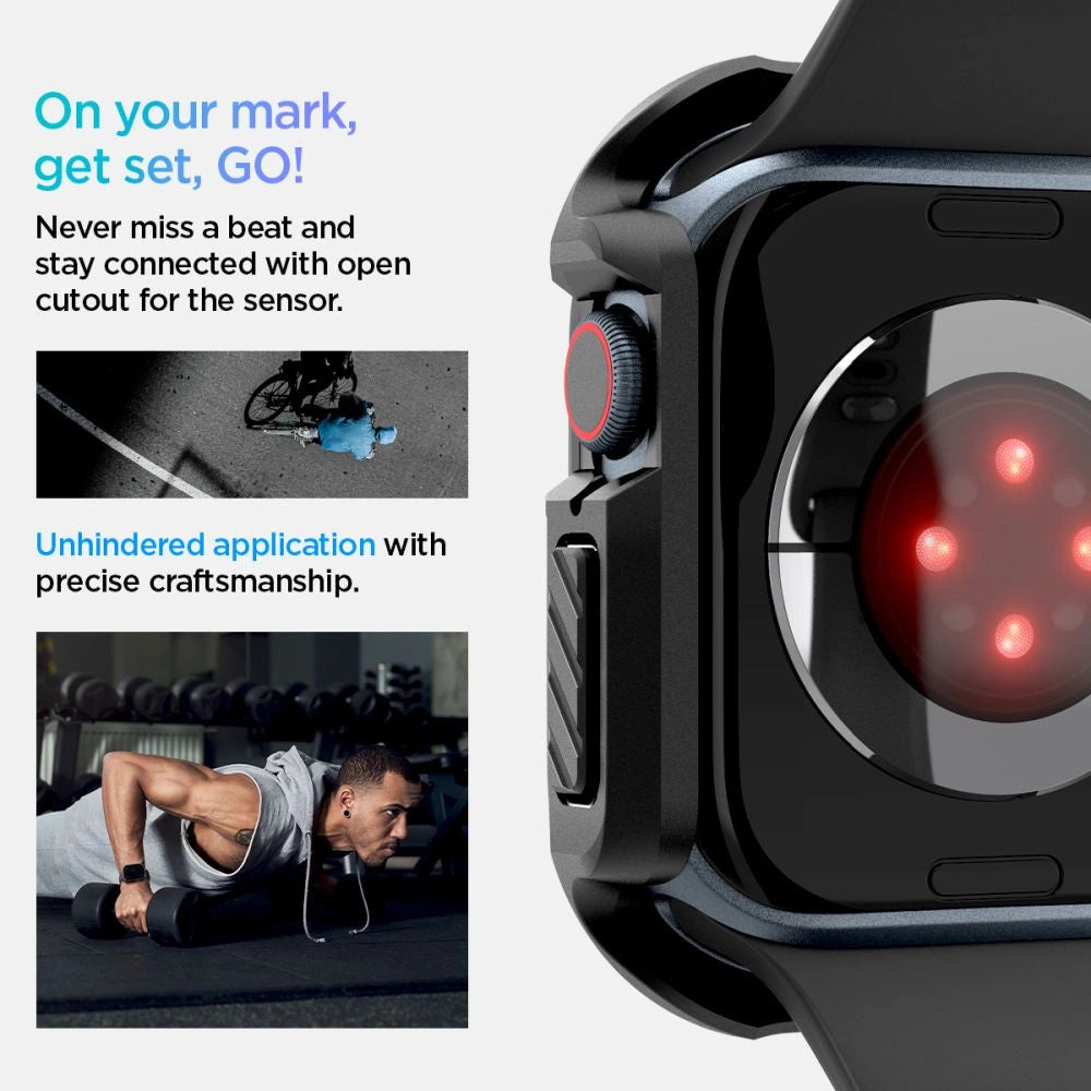 Spigen Tough Armor Case til Apple Watch 10 46 mm - sort