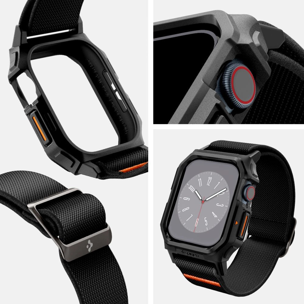 Spigen Lite Fit " PRO " rem til Apple Watch 10 46 mm - sort