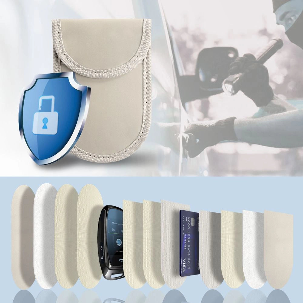 Tech-Protect KLR100 RFID-blokerende bilnøglesække - beige