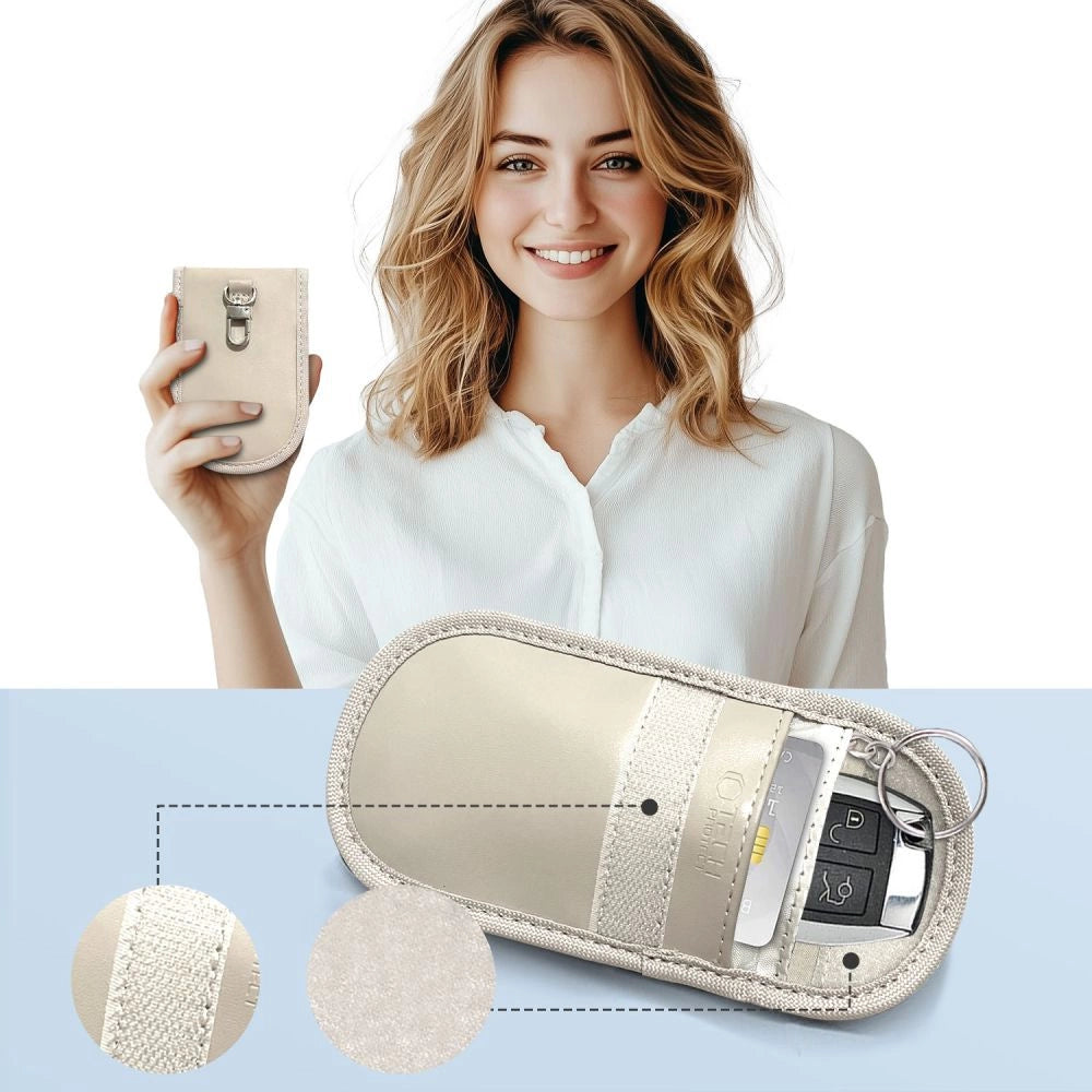 Tech-Protect KLR100 RFID-blokerende bilnøglesække - beige