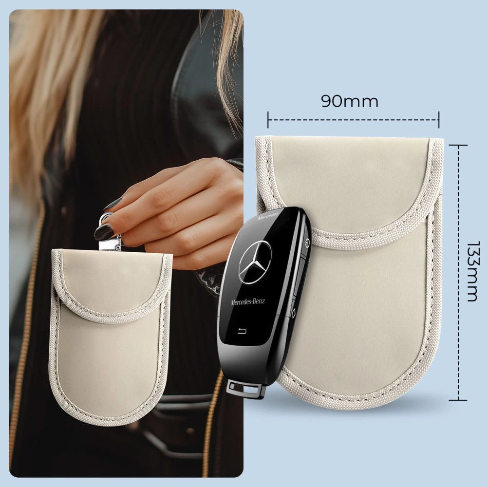 Tech-Protect KLR100 RFID-blokerende bilnøglesække - beige