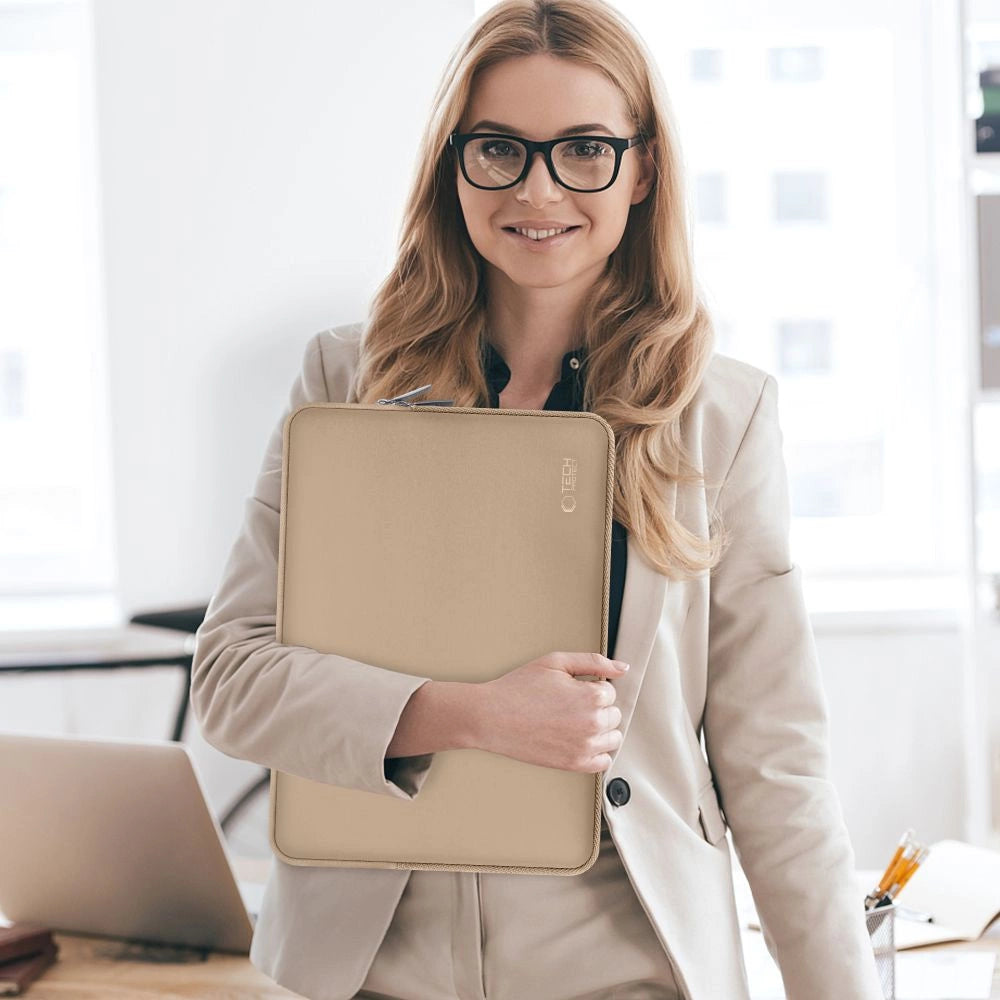 Tech-Protect Neoslim 15-16" Laptop Bag - Beige